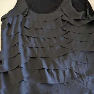 Black Layered Sleeveless Top